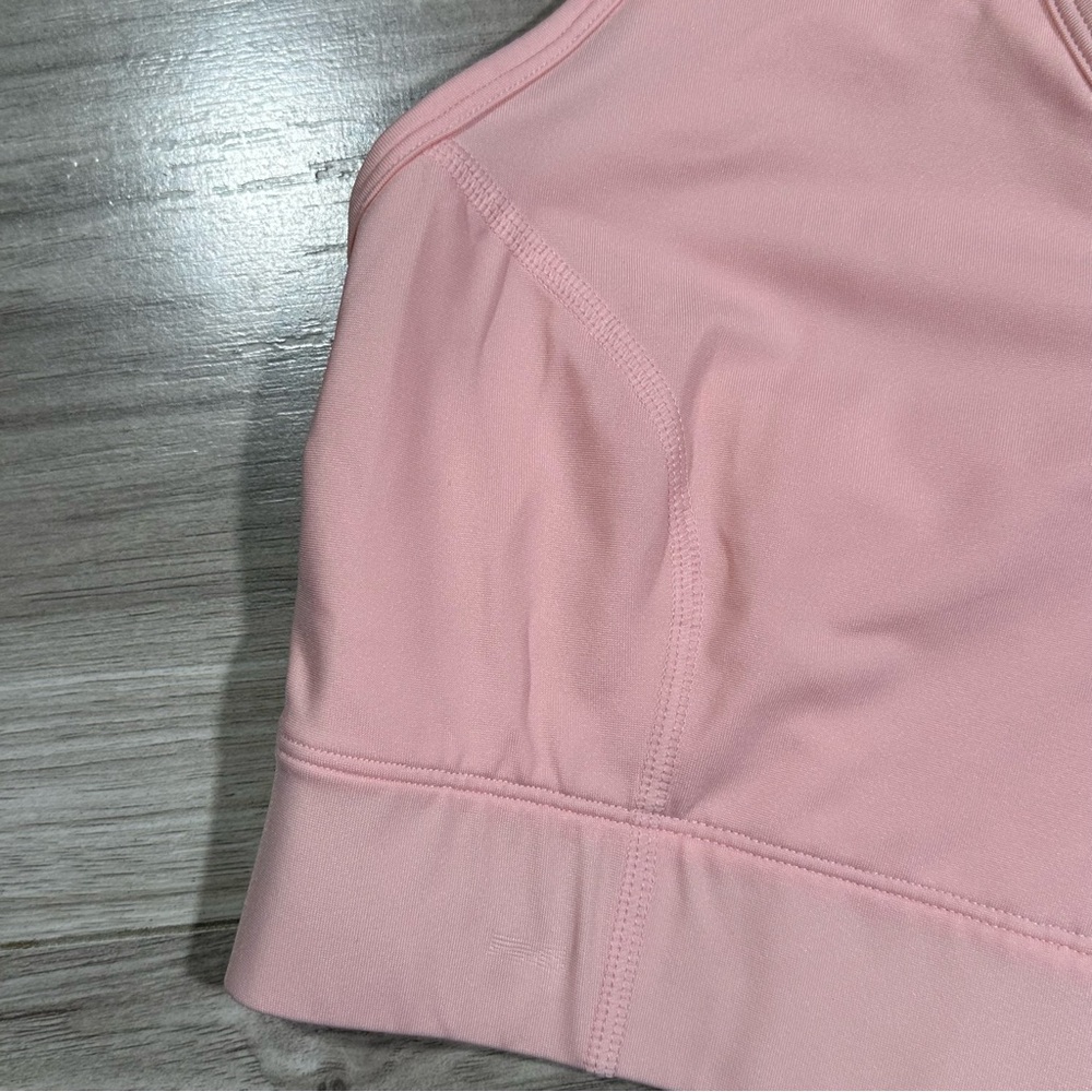 FABLETICS Light Capri Coral On-The-Go Zip Medium Impact Sports Bra L - Picture 6 of 11
